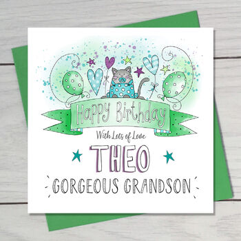Grandson Childs Birthday Card, 4 of 4