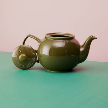 Personalised 'Cup Of Positivi Tea' Teapot, 7 of 12