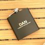 Personalised Stainless Steel Hip Flask, thumbnail 8 of 8