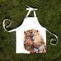 Inky Beaver Canvas Child's Apron, thumbnail 4 of 5