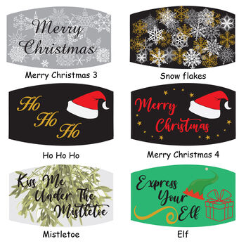 Personalised Christmas Face Mask Adults + Children, 7 of 7
