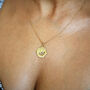Yellow Gold Vermeil Sterling Silver Striped Bee Pendant, thumbnail 1 of 5