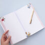 A5 Wild Flower Print Journal 100 Page Notebook, thumbnail 3 of 10