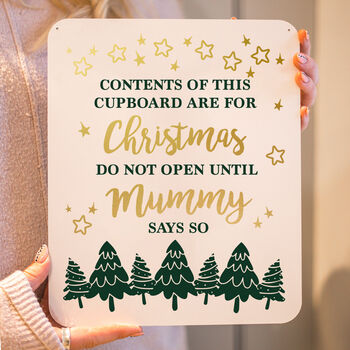 Personalised Christmas Cupboard Sign, 4 of 5