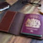 Personalised Italian Leather Passport Cover, thumbnail 2 of 7