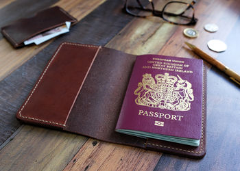 Personalised Italian Leather Passport Cover, 2 of 7