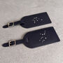 Zodiac Leather Luggage Tag – Personalised Travel Gift, thumbnail 5 of 7