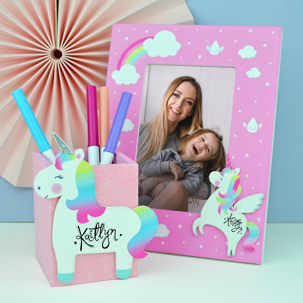 personalised unicorn frame by lillypea event stationery