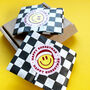 Personalised 90's, 80's, 70's Checkerboard Keyring, thumbnail 2 of 6
