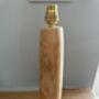 Hand Turned Ash Wooden Table Or Bedside Lamp Base, thumbnail 2 of 3