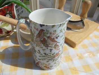Medium China Jug In Birds On Blue Design, 7 of 8