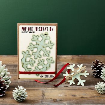 Pop Out Snowflake Christmas Card, 2 of 2