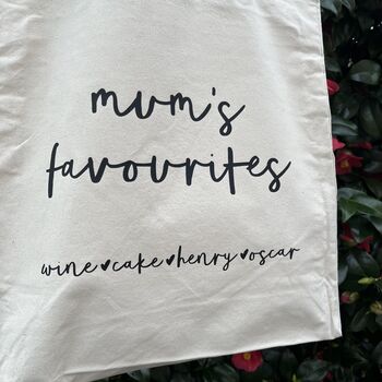 Favourite Things Cotton Tote Bag, 6 of 7