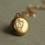 Tiny Small Round Locket Personalised Photo Necklace, thumbnail 1 of 11