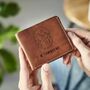 Personalised Leather Wallet With Adventure Engraving, thumbnail 1 of 6