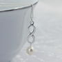 Sterling Silver Infinity Pearl Pendant, thumbnail 2 of 5