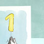 Badger First Birthday Card, thumbnail 7 of 8