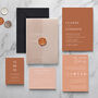 Terracotta Tonal Wedding Invitations, thumbnail 1 of 4