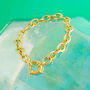Classic Gold Plated Silver Belcher Chain Bracelet, thumbnail 2 of 5