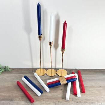 Red, White And Blue Union Jack Candles British Gifts, 5 of 7