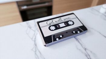 Personalised Cassette Voice Message Card – Neon Happy Birthday, 7 of 12