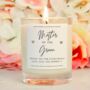 Mother Of The Groom Gift, Personalised Wedding Gift Candle, thumbnail 1 of 6