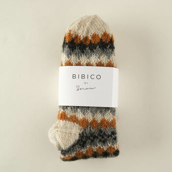 Hand Knitted Nordic Wool Socks, 6 of 10
