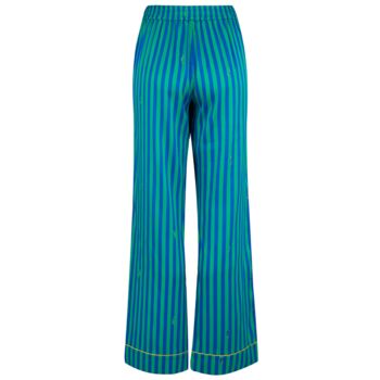 Rainforest Stripe Poppy Silk Trouser, 9 of 12