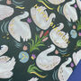Elegant Swan Pattern 'Happy Birthday' Card, thumbnail 2 of 2