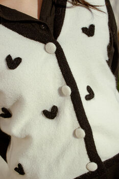 White Heart Bobble Sweater Vest, 4 of 7