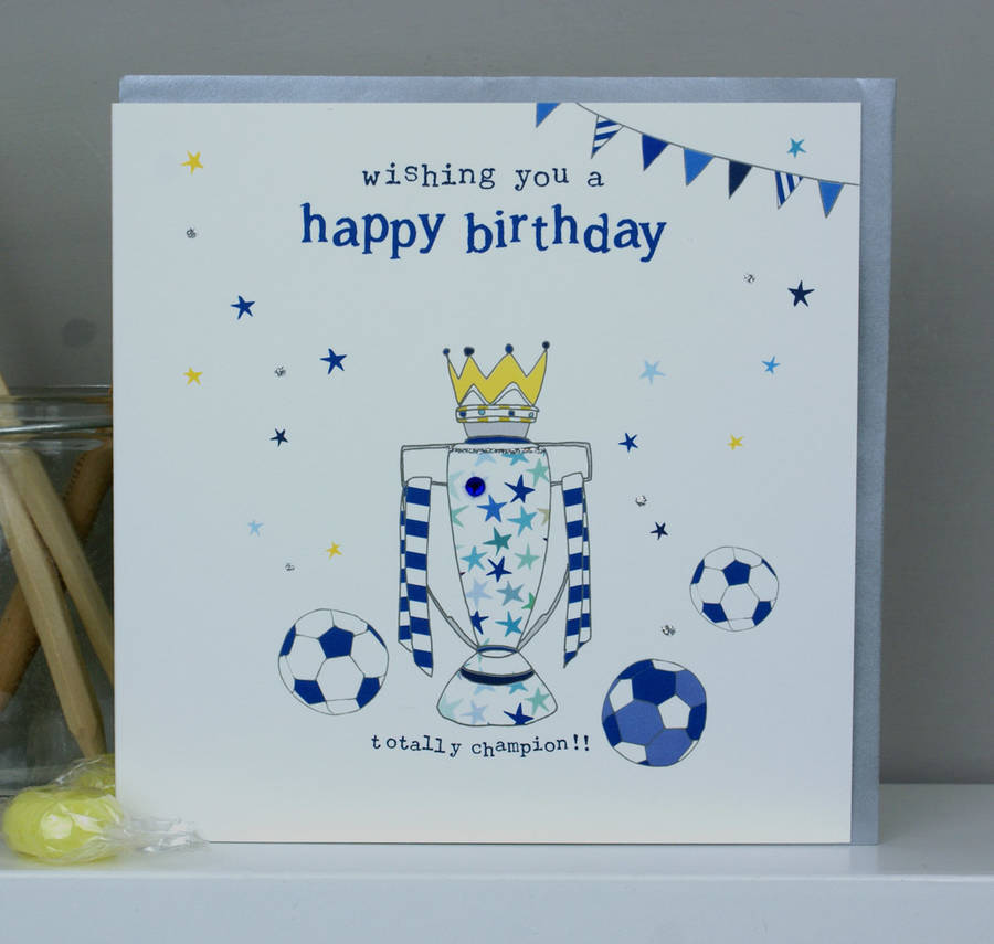 Football Themed Birthday Card By Molly Mae | notonthehighstreet.com