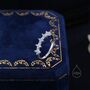 Sterling Silver Cz Hydrangea Half Eternity Ring, thumbnail 7 of 12