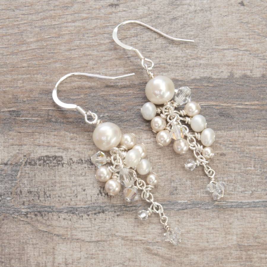 abigail pearl bridal earrings by jewellery made by me ...