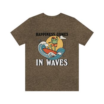 'Happiness Comes In Waves' Frog Surf Shirt, 8 of 9