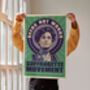 Emmeline Pankhurst Suffragette Art Print 01 | Feminist Wall Art | Suffragette Poster | Women's Rights Poster | Feminist Quote Poster, thumbnail 1 of 4