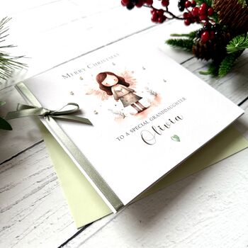 Handmade Little Angel Christmas Card, 2 of 3