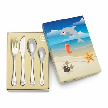 Childrens Cutlery Set Gift Boxed Stainless Steel, 12 of 12