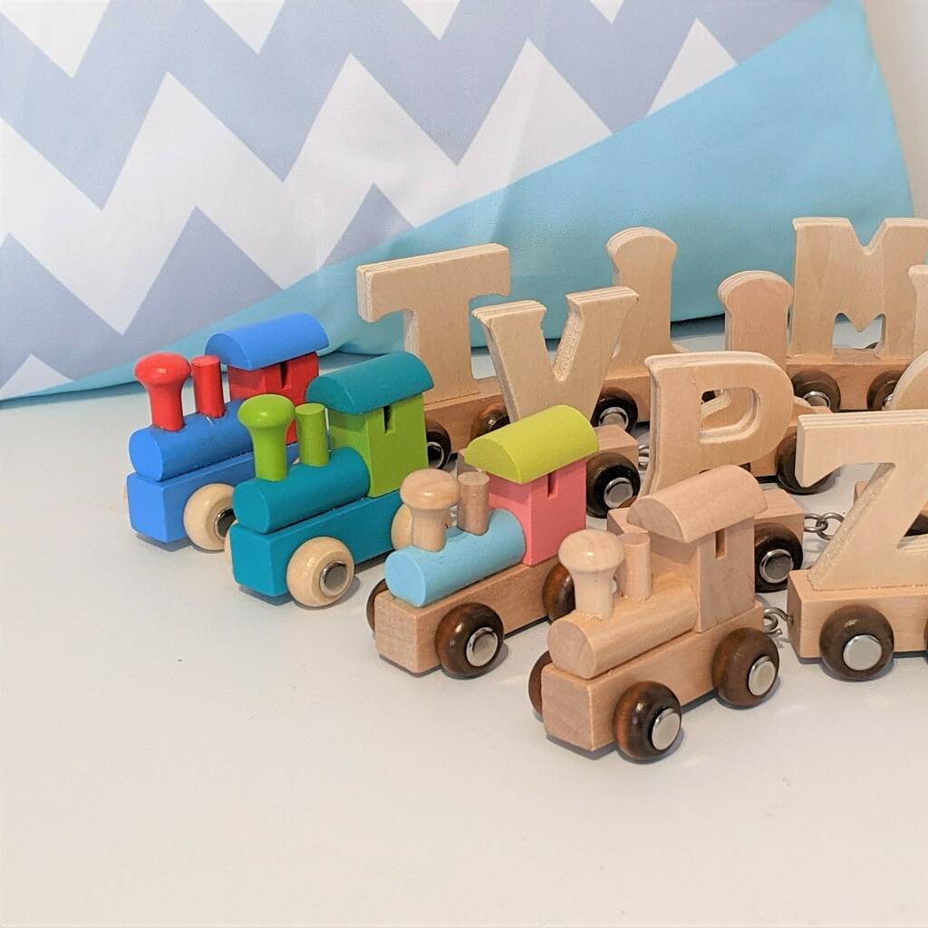 Personalised Wooden Name Train, 1 of 7