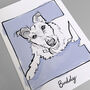 Continuous Line Custom Dog Portrait, thumbnail 4 of 4