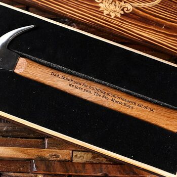 Personalised Hammer Wooden Box Engraved, 11 of 12