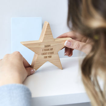 Personalised Wooden Token Star, 2 of 2