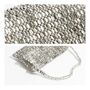 St. Tropez Silver Chandelier Bouquet Sequin Evening Bag, thumbnail 4 of 4