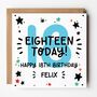 Boys Personalised 18th Birthday Card, thumbnail 1 of 4