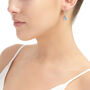 Sterling Silver Teardrop Earrings Handmade With Real Forget Me Not Flowers, thumbnail 12 of 12