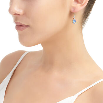 Sterling Silver Teardrop Earrings Handmade With Real Forget Me Not Flowers, 12 of 12