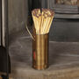 Black And Brass Effect Fireplace Set, thumbnail 8 of 8