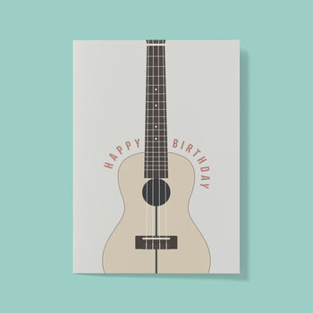 Ukulele Birthday Card | Music Lover Card, 3 of 5
