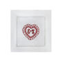 Love Heart Valentine Linen Napkins Set Of Two, thumbnail 7 of 7