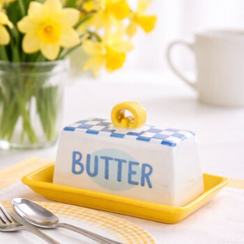 Hand Painted Butter Dish, 2 of 5