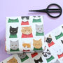 Christmas Cat Wrapping Paper, thumbnail 2 of 2